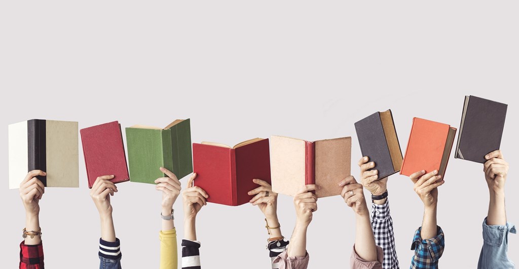 Books-hands